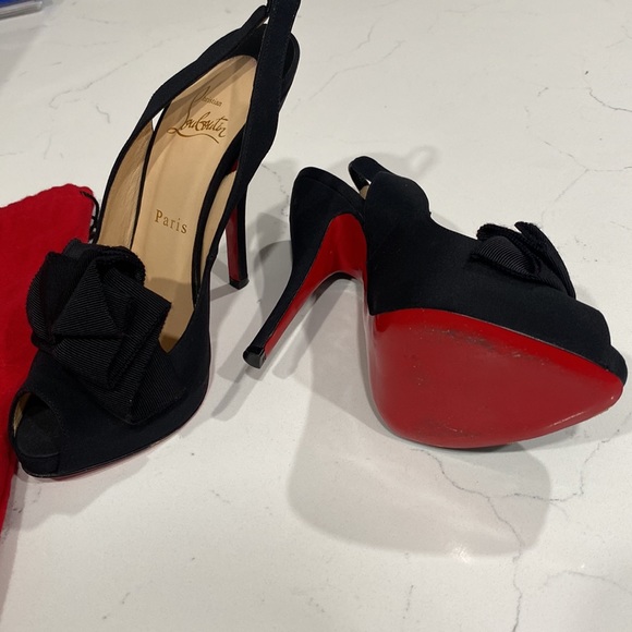 Christian Louboutin Open Toe Pumps - Picture 11 of 13